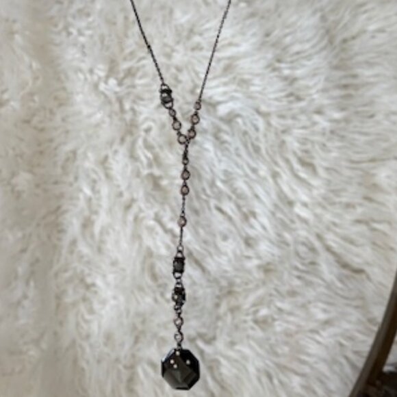 Laundry by Shelli Segal Smokey Glass Necklace - Picture 3 of 8